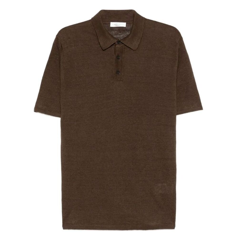 Roberto Collina Men Linen Polo Shirt